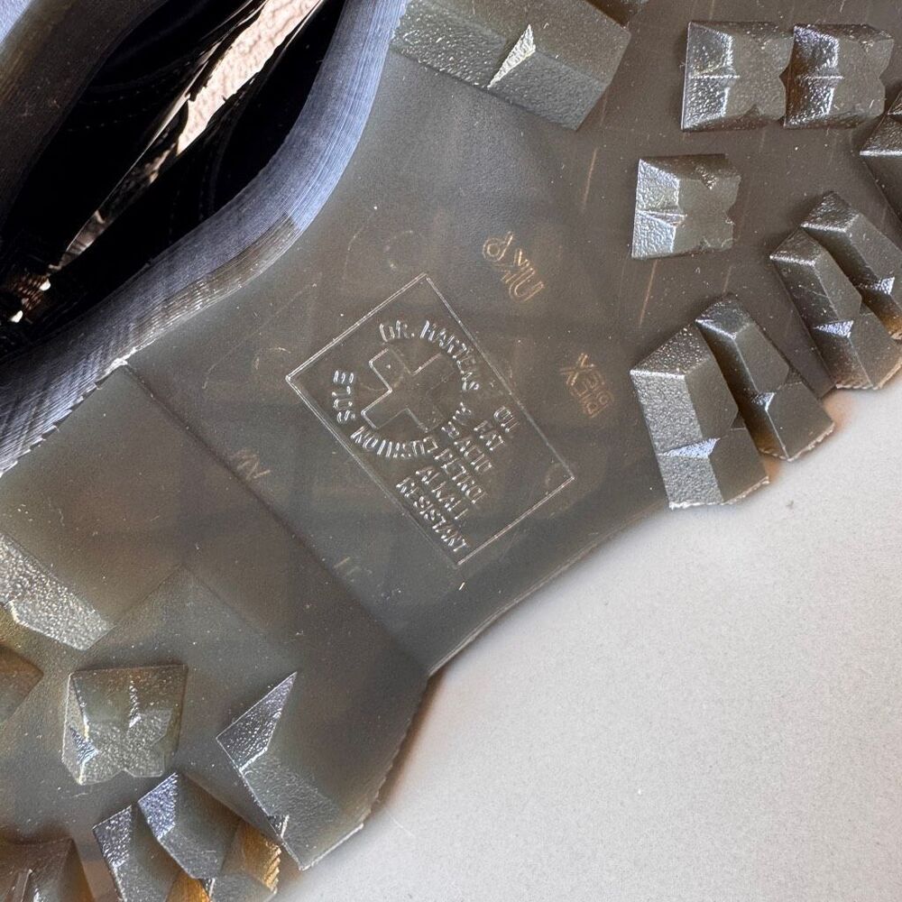 Dr. Martens Jadon Max Hardware HDW Platform Boots Womens 8 Straps Buckles Black - Picture 9 of 16